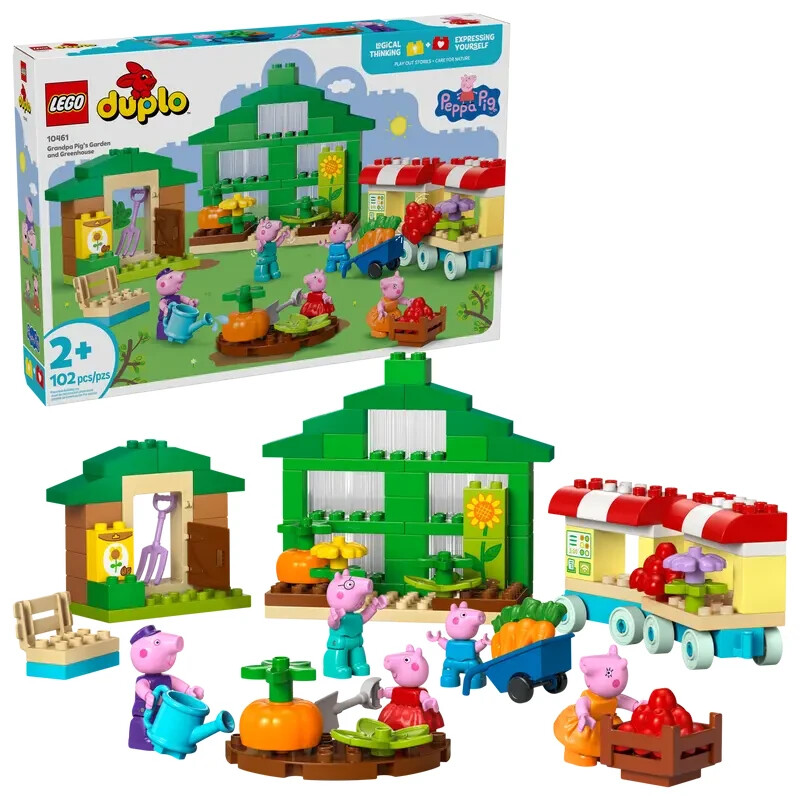 LEGO DUPLO 10461 Peppa Pig Il Giardino e La Serra di Nonno Pig - Offerta