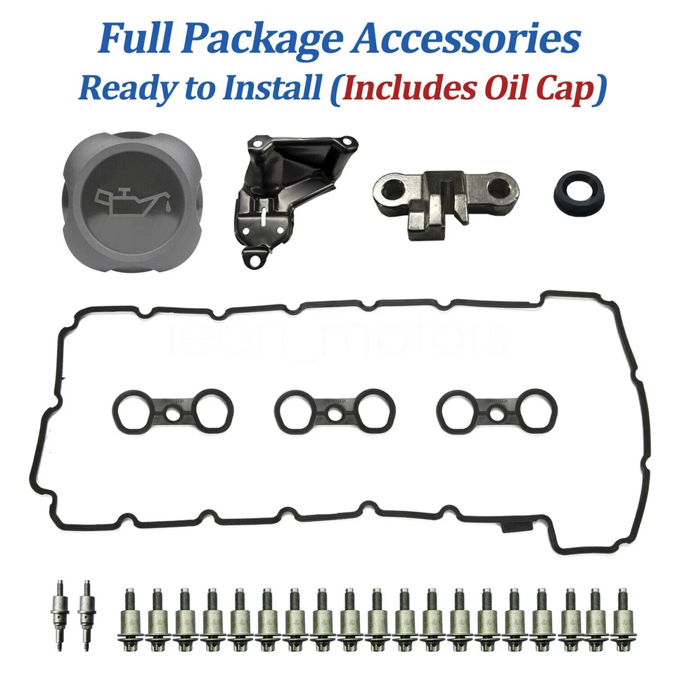 Fit for 2007-2013 BMW X3 X5 128i 328i 528i Z4 3.0L Valve Cover w/ PCV HOSE & Cap — 第 2/4 张图片