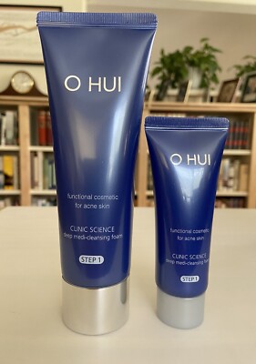 OHUI CLINIC SCIENCE DEEP MEDI-  CLEANING FOAM 120ML  + 40ML  (From A Set No Box)