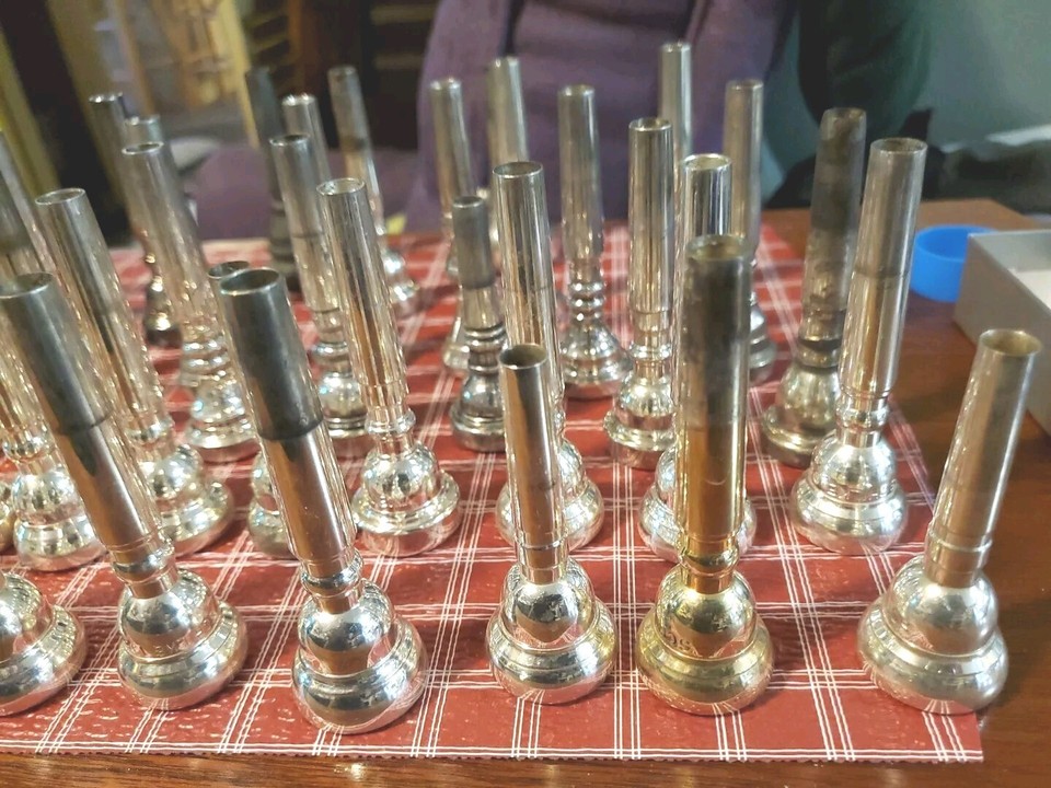 trumpet flugelhorn mouthpieces used 46 total Bach Schilke
