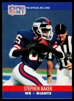 Stephen Baker, 1990 Pro Set, #765, New York Giants,