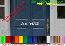 House Address Decal Family Name Street Number sticker DECALS MailBox MAIL