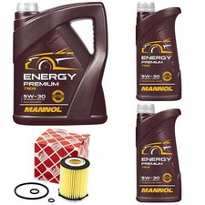 Motor&ouml;l Set MANNOL Energy Premium 5W-30 7 Liter + &Ouml;lfilter f&uuml;r Mercedes C-Klasse