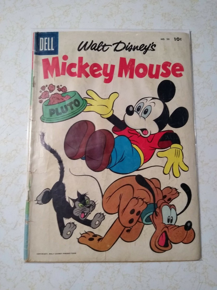 [希少　50s] 1958年 mickey magazine No.403 MICKEY MOUSE #50 Walt Disney's, Dell Comics 1956 LOW GRADE F1373