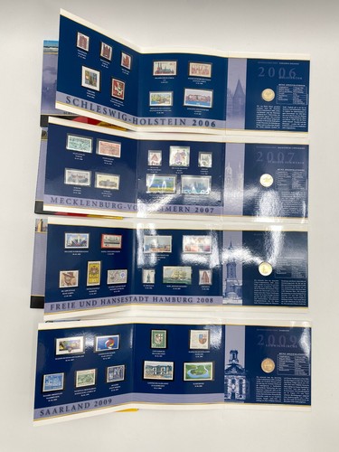 * 2 EURO MÜNZEN GEDENKSET 13 BUNDESLÄNDER MÜNZE BRIEFMARKEN 2006 - 2018 - Bild 2 von 19