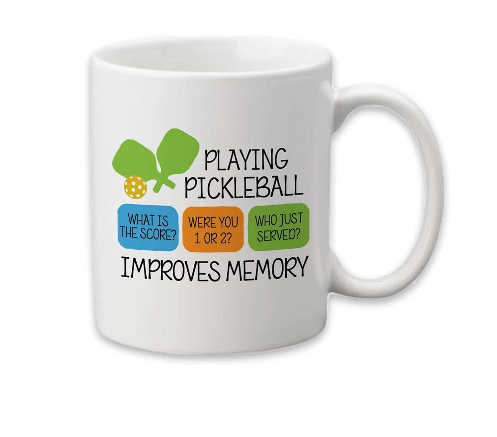 Pickleball Improves Memory Mug | Pickleball Accessories | Gift for Grandma | Gif