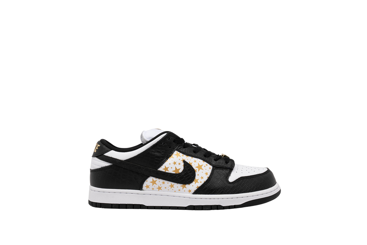 Shop new & used Nike SB Dunk Low Supreme Stars Black 2021 ...