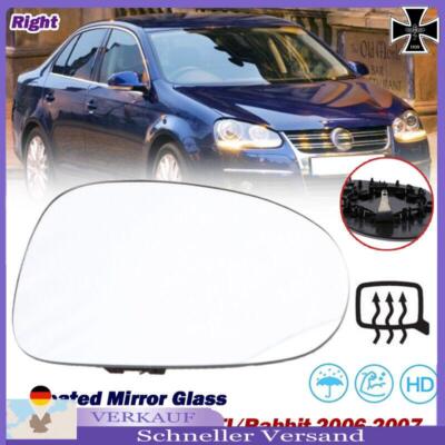 Passenger Right Side Rear View Mirror Glass Heated FOR Golf VW GTI Jetta Passat