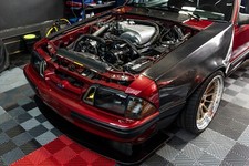Foxbody Mustang Carbon Fiber Radiator Hold Down