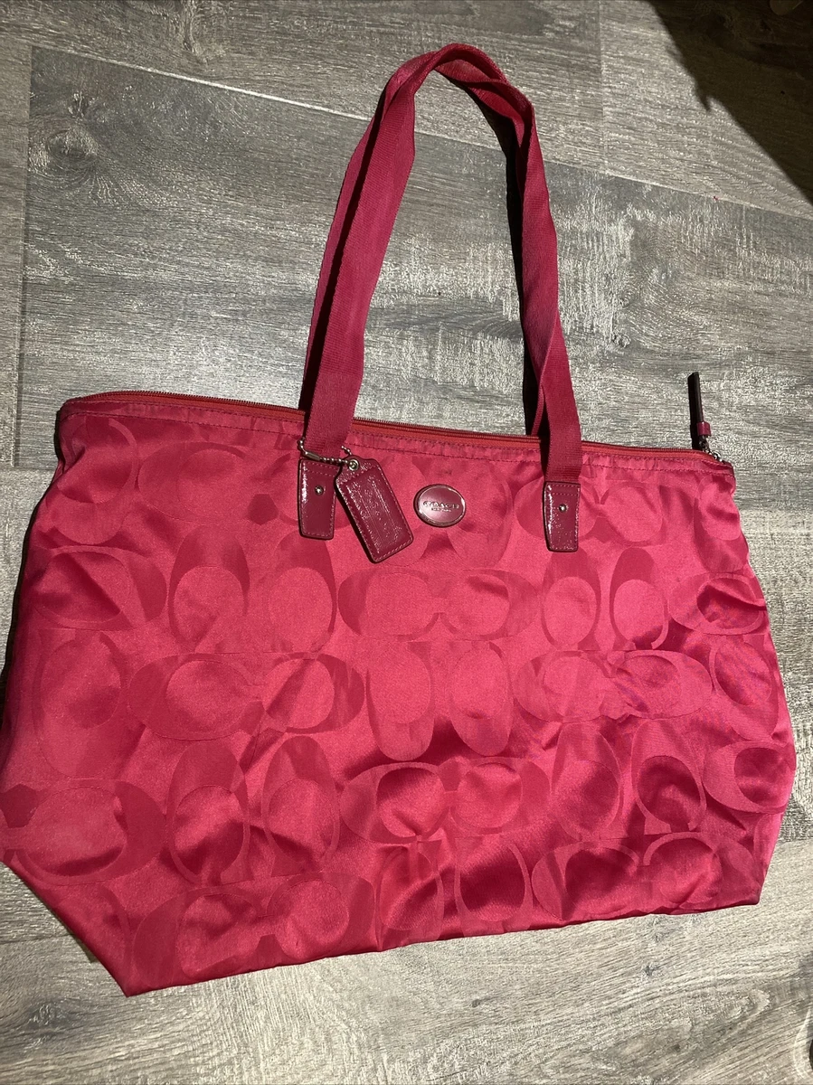 Coach signature nylon tote Clearance