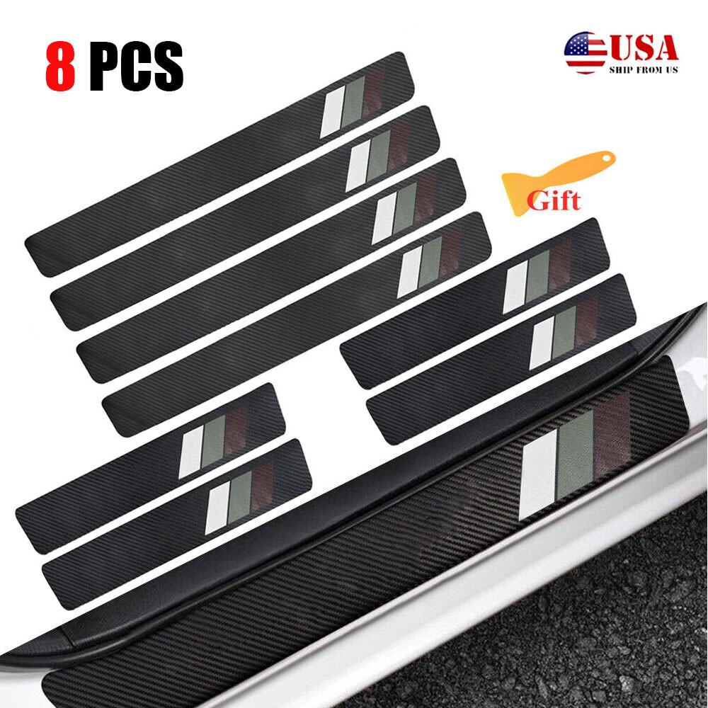 8X Toyota Highlander Door Sill Plate Scuff Protector Anti Scratch Cover