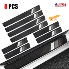 8X For Toyota Highlander Car Door Sill Plate Scuff Cover Anti Scratch Protector
