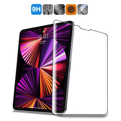 Apple iPad Pro 12.9 2021 Panzerfolie aus Echtglas / Display-Schutzglas Hartglas