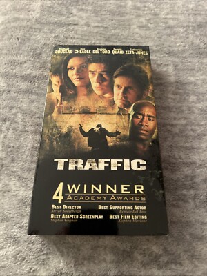 Traffic 2000 VHS Winner of 4 Academy Awards Benicio Del Toro