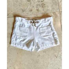 Zara girls white patch pocket shorts w/inner-adjustable waistband, 122eu/ 6-7yrs