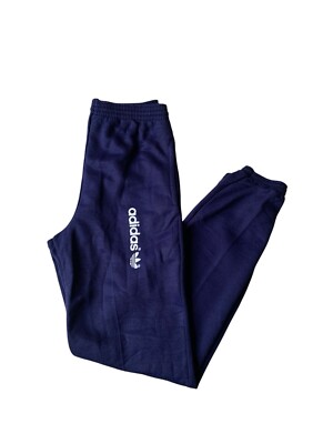 Vintage Adidas Joggers Mens W28 L30 Blue Large Logo 80s/90s