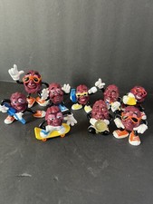 Vintage 1987/1988 California Raisins Figures LOT of 9 pre-Owned Condition