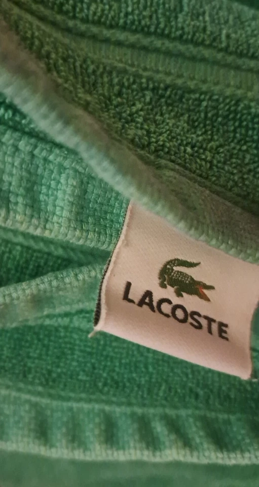 3 🐊LACOSTE Giant Alligator Logo Bath🫧Towels Cotton Croc Green 27"X51 - Image 2 of 4