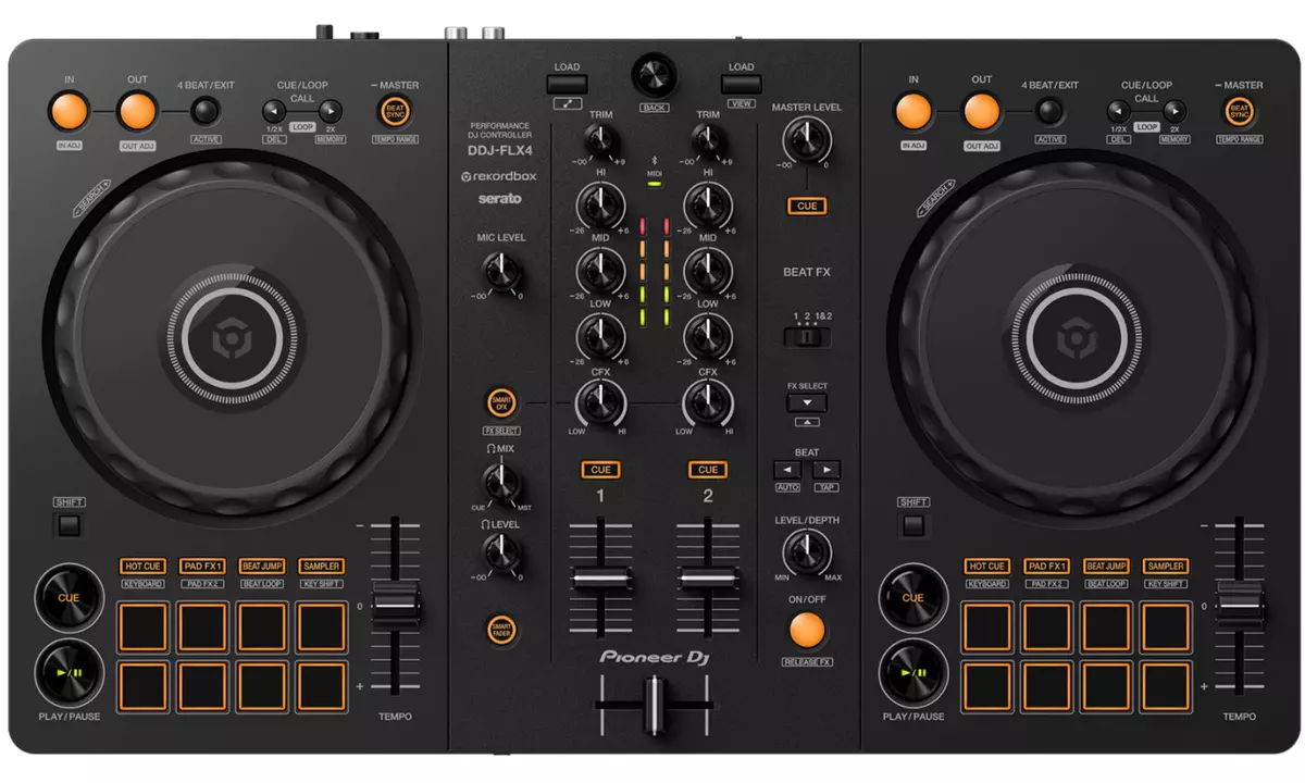 Pioneer DDJ-FLX4 2-Ch DJ Controller, Rekordbox and Serato
