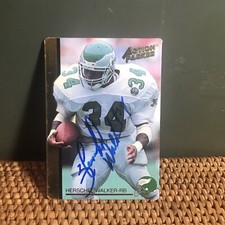 HERSCHEL WALKER 1992 ACTION PACKED MONDAY NIGHT FOOTBALL Signed Autograph Eagles
