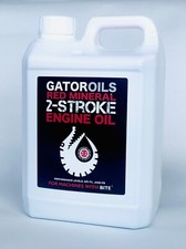 2 Litre Gator 2 Stroke Red Mineral Engine Oil Chainsaw Strimmer Brushcutter etc.