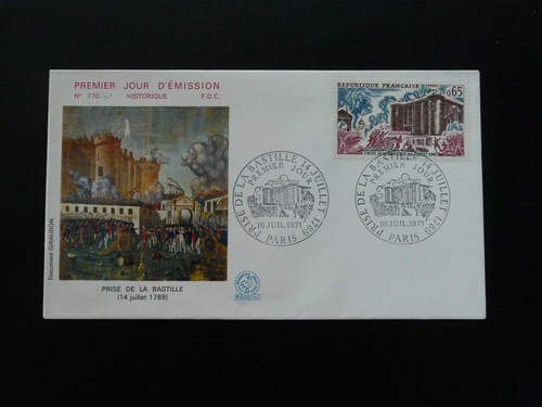 FDC France 1971 French Revolution Prise de la Bastille (1)