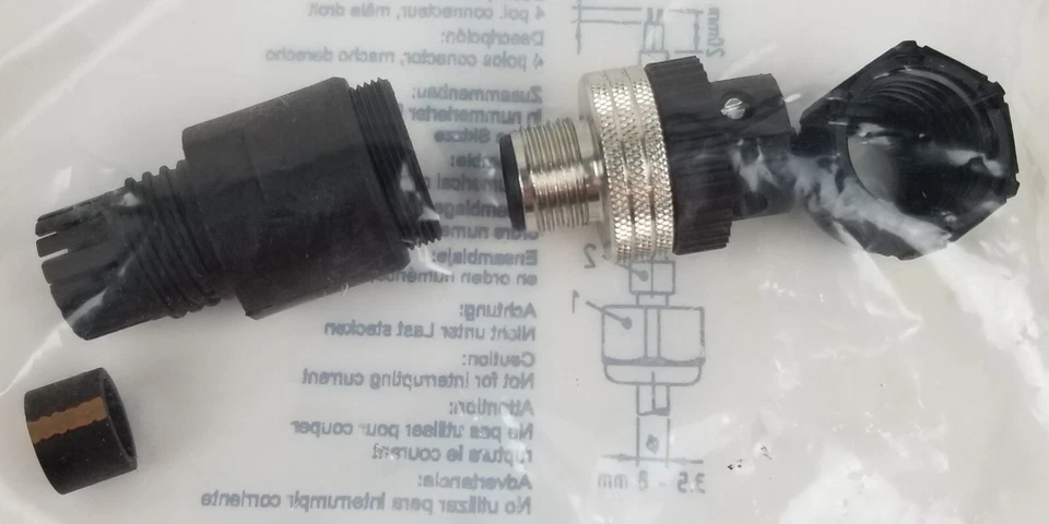 25pc Molex Woodhead 8A4006-32 1200710039 Circular Metric Connector 4Pin NEW - Image 4 of 4