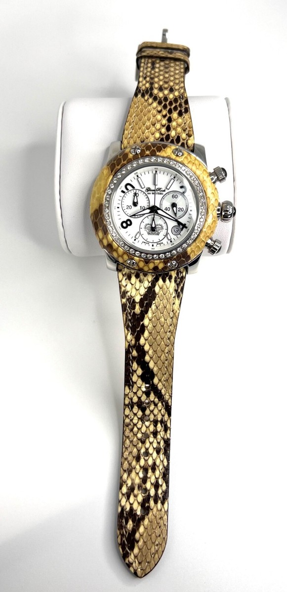 Glam Rock Watch Chrono Swiss Made with Genuine Python | eBay display picture 2