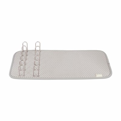Full Circle Home Abtropfgestell Shape-Shifter mit Mikrofasermatte Edelstahl Grau