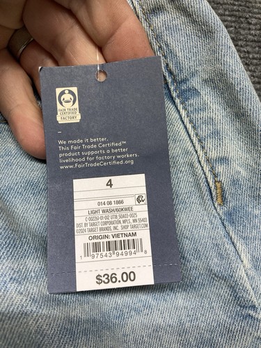 UNIVERSAL THREAD High-Rise Denim Slit Maxi Skirt Women’s Size 4 NWT MSRP $36 - Picture 4 of 8