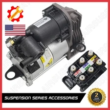 Air Suspension Compressor + Valve Block For Mercedes W166 X166 ML GL 1663200104