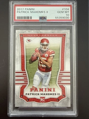 2017 Panini - Rookies Patrick Mahomes II #104 (RC) PSA 10