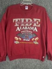 Vintage Alabama Crimson Tide Russell Athletic Sweatshirt Mens L Red NCAA USA