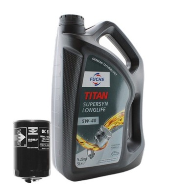 5L Fuchs TITAN SUPERSYN LL 5W-40 Mahle Engine Oil Change Kit for A4 Passat Turbo