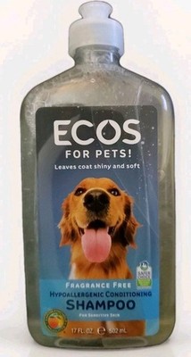 ECOS For Pets Fragrance  Free Shampoo 6 17oz Bottles
