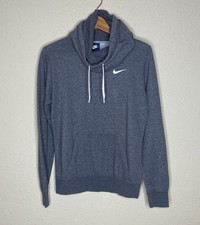 Nike Hoodie Women  s Small Gray Sweatshirt Rally Funnel Neck Long Sleeve