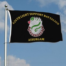 626th Light Support Battalion Assurgam Flag 3x5Feet with Brass Grommets Man Cave