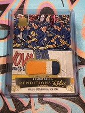 Rasmus Dahlin 04/10 Renditions Relics 2024-25 UD The Cup Buffalo Sabres (CH)