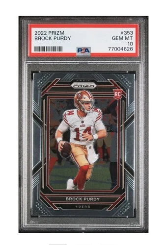 2022 Panini Prizm - Rookies Brock Purdy #353 (RC) PSA 10