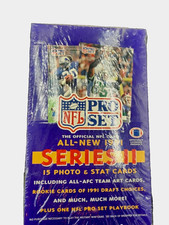 1991 NFL Pro Set Series II 2 The Official NFL Card Box - FACTORY SEALED