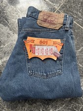 Levis 501 W29 L32 blau Knopfleiste Cotton Herren