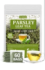Premium Parsley 60 Tea Bags Made with 100% Natural Parsley Leaves Caffeine Free