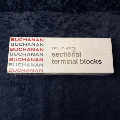 Buchanan 0352 Fuse Block Switch Sectional Terminal Block Box of 10 Wiring