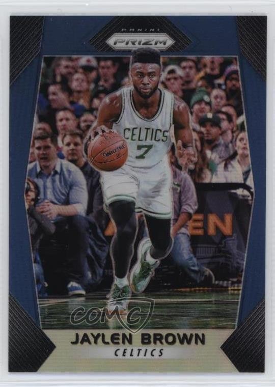 2017-18 Panini Prizm Blue Prizm 76/199 Jaylen Brown #11 04cw