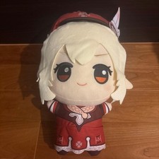 Genshin Impact Klee Plush Toy, Red/White/Gold, Used, Backpack Design,