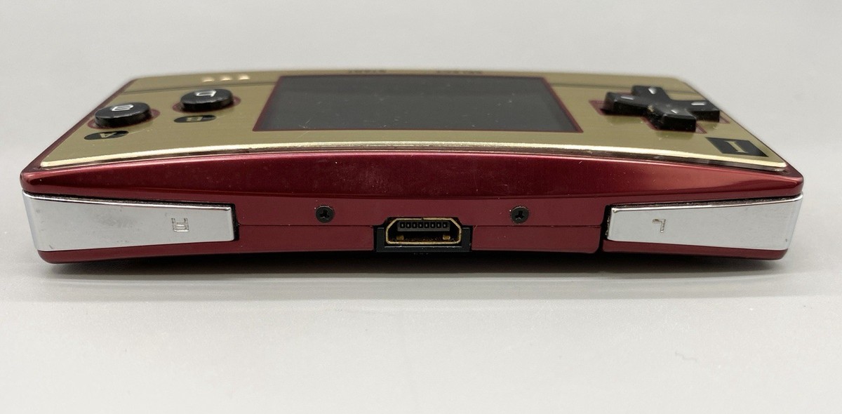 Nintendo Game Boy Micro Famicom Console - Red/Gold for sale online