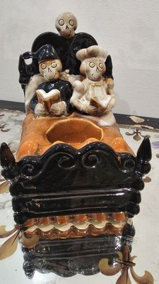 Yankee Candle Boney Bunch Halloween Eternal Slumber 2010 Couple In Bed Euc