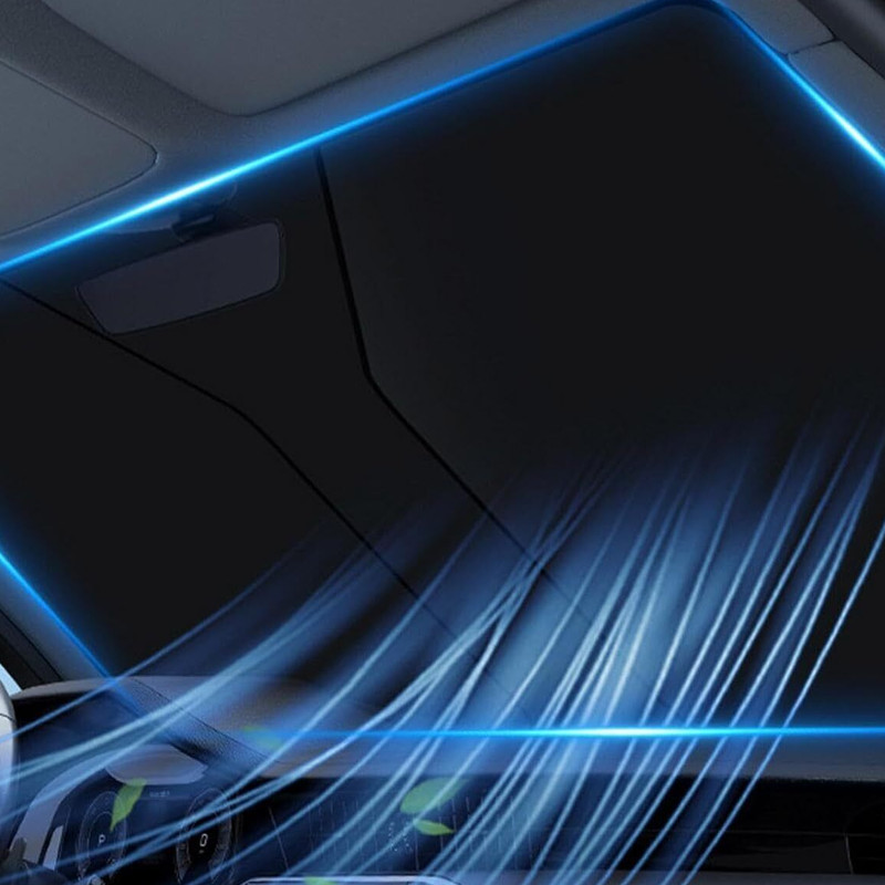 For Chevy Silverado 1500 Car Windshield Sun Shade Visor US Flag UV Block Cover