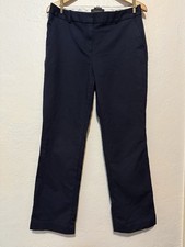 Talbots Woman Freeport Size 10 Straight Leg Navy Blue Dress Pants Trousers