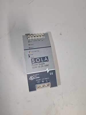 Sola SDN Power Supply 10-24-100P, 115/230v AC, 5.0/2.0A, 50/60Hz